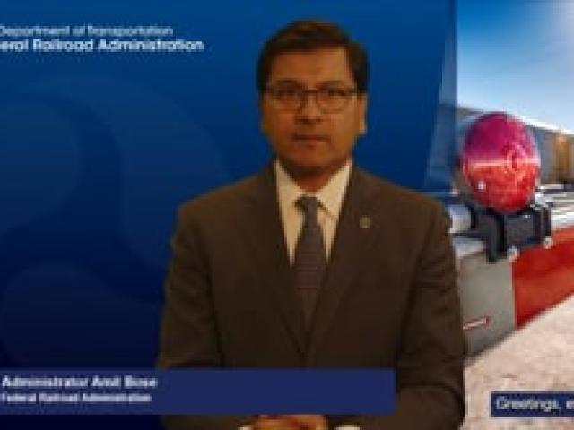 2024 See Tracks? Think Train Week Message - Amit Bose, Federal Railroad Administration