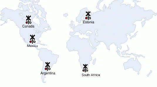 OLI International Map
