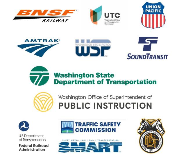 Collage of WA OL safety partner logos.