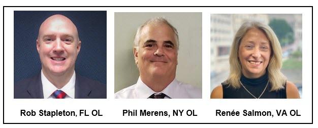 Headshots of Stapleton, Merens, and Salmon