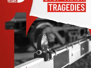 social post highlighting stop track tragedies message