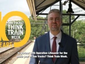 Federal Transit Administration Acting Deputy Administrator Matthew Cahill See Tracks? Think Train® Week 2026 Message
