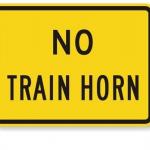 no train horn sign