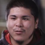 A headshot of a young man