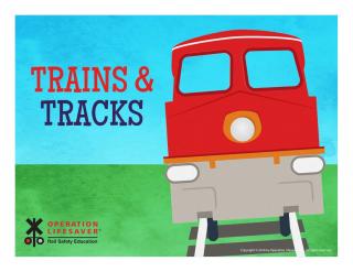 an illustration showing a red train on a track